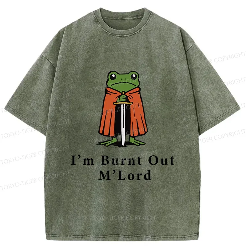 Tokyo-Tiger I’m Burnt Out M’Lord Washed T-Shirt