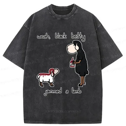 Tokyo-Tiger Spread Jam On The Lamb Washed T-Shirt