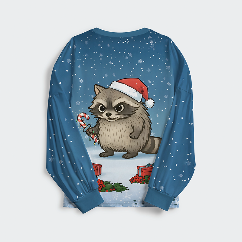 Tokyo-Tiger Raccoons Need Snacks Funny Family Pajama Sets