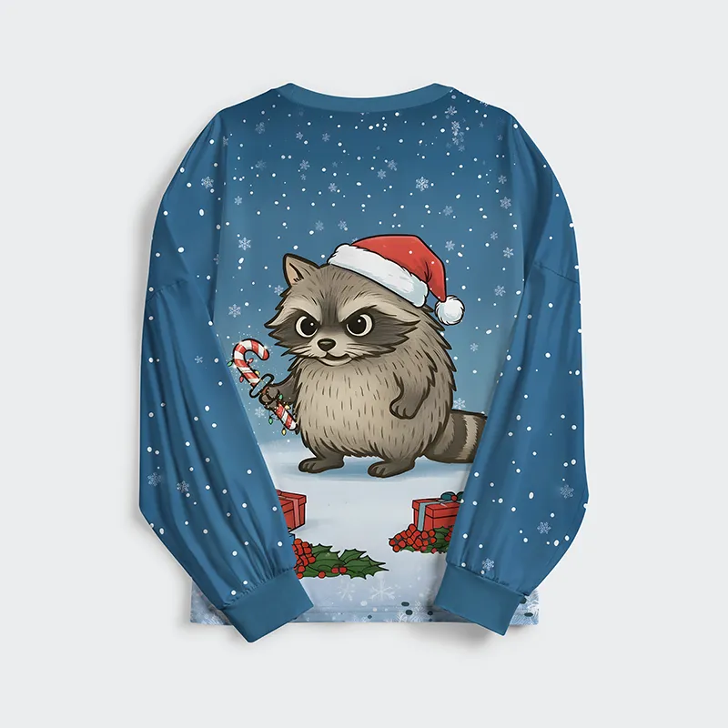 Tokyo-Tiger Raccoons Need Snacks Funny Family Pajama Sets