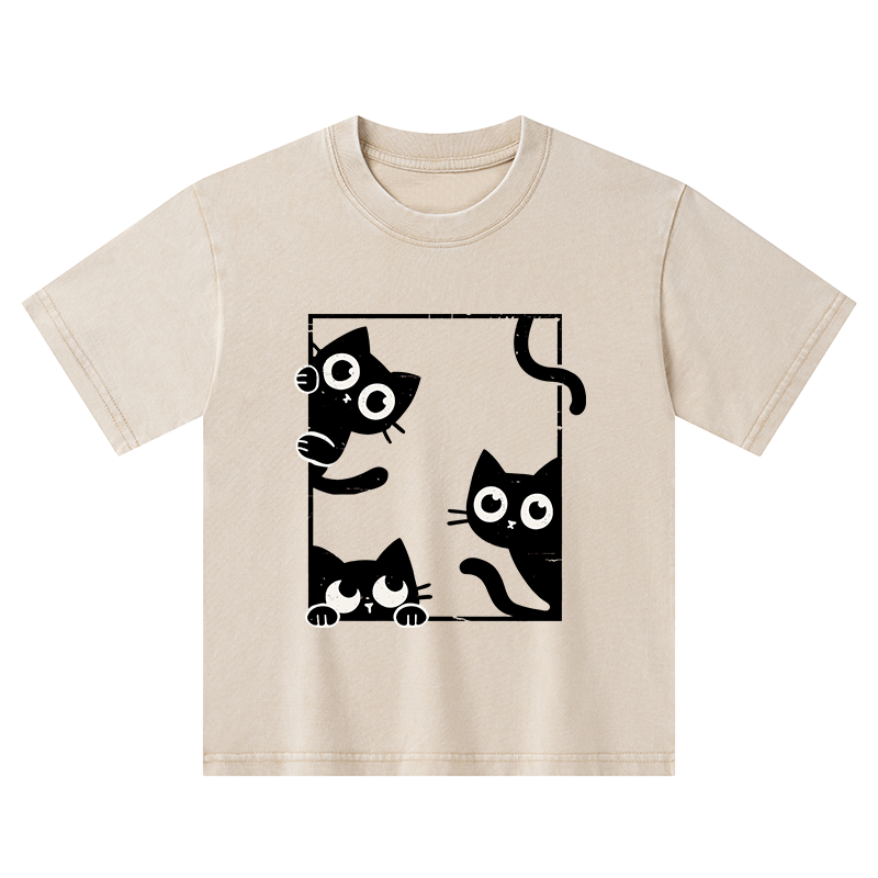 Tokyo-Tiger Looking At Your Cats Kids Washed T-Shirt