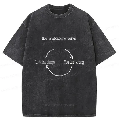 Tokyo-Tiger Philosophical Cycle Washed T-Shirt