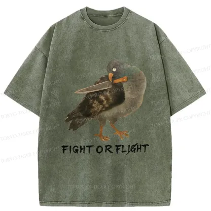 Tokyo-Tiger Rebellious Pigeon Washed T-Shirt