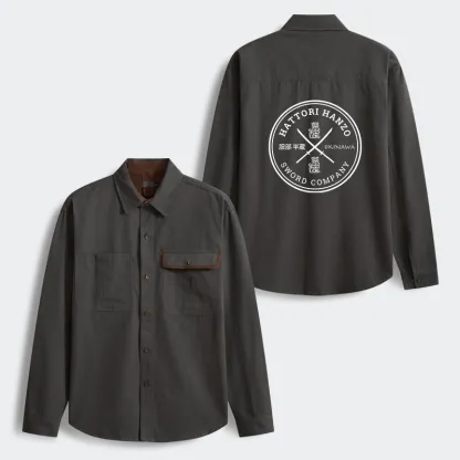 Tokyo-Tiger Hattori Hanzo Sword Men's Corduroy Work Jacket