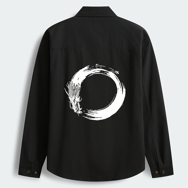 Tokyo-Tiger Dragon's Circle Men's Corduroy Work Jacket