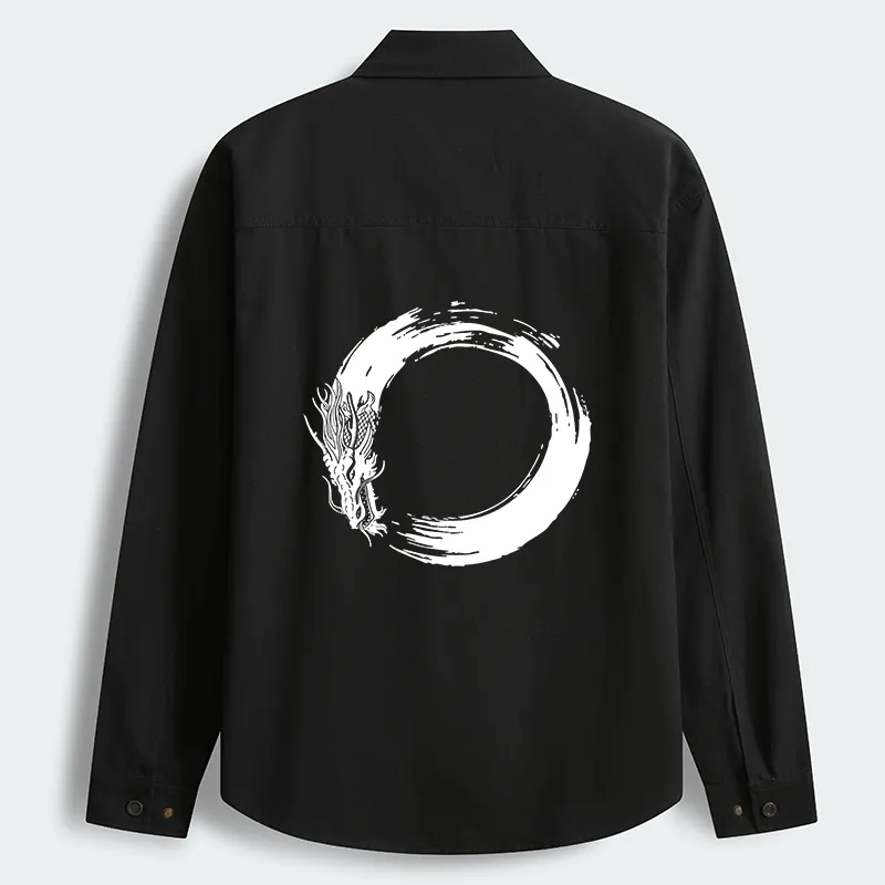 Tokyo-Tiger Dragon's Circle Men's Corduroy Work Jacket