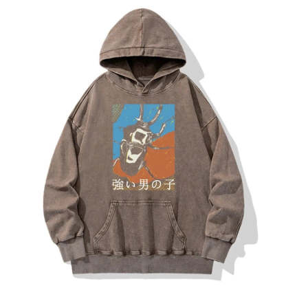 Tokyo-Tiger Strong Beetle Japanese Washed Hoodie