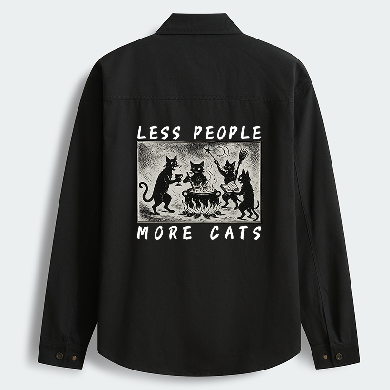 Tokyo-Tiger Cat Sacrifice Ceremony Men's Corduroy Work Jacket