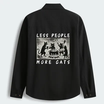 Tokyo-Tiger Cat Sacrifice Ceremony Men's Corduroy Work Jacket