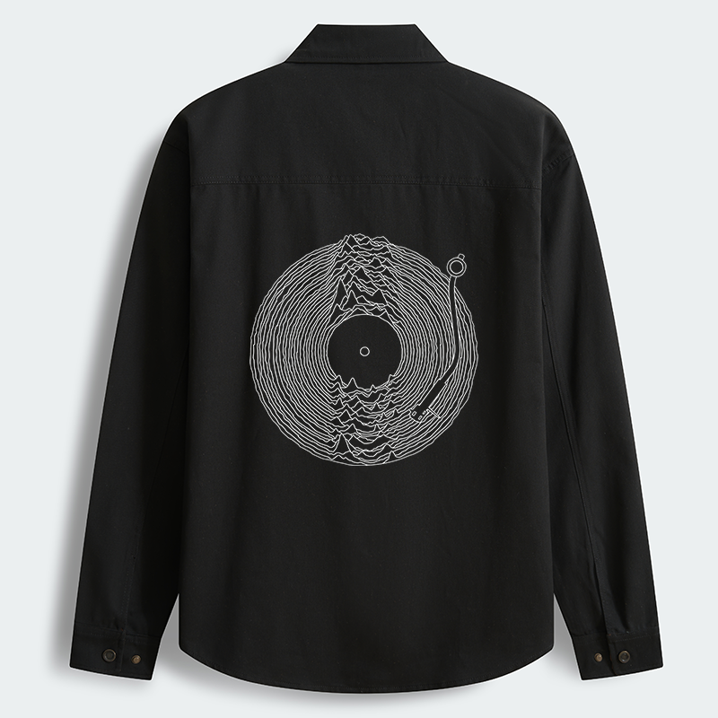 Tokyo-Tiger Record Player Japanese Men's Corduroy Work Jacket