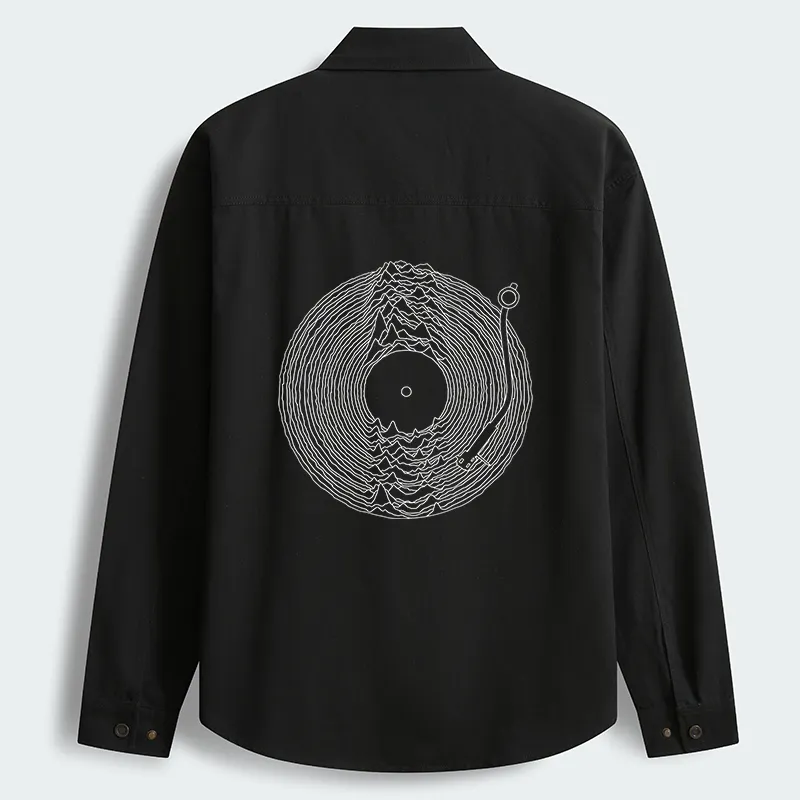 Tokyo-Tiger Record Player Japanese Men's Corduroy Work Jacket