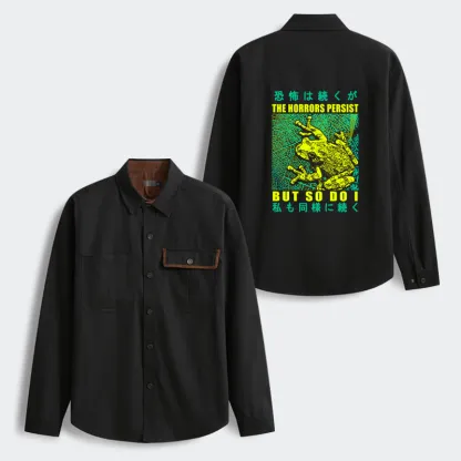 Tokyo-Tiger The Horrors Persist Forg Men's Corduroy Work Jacket