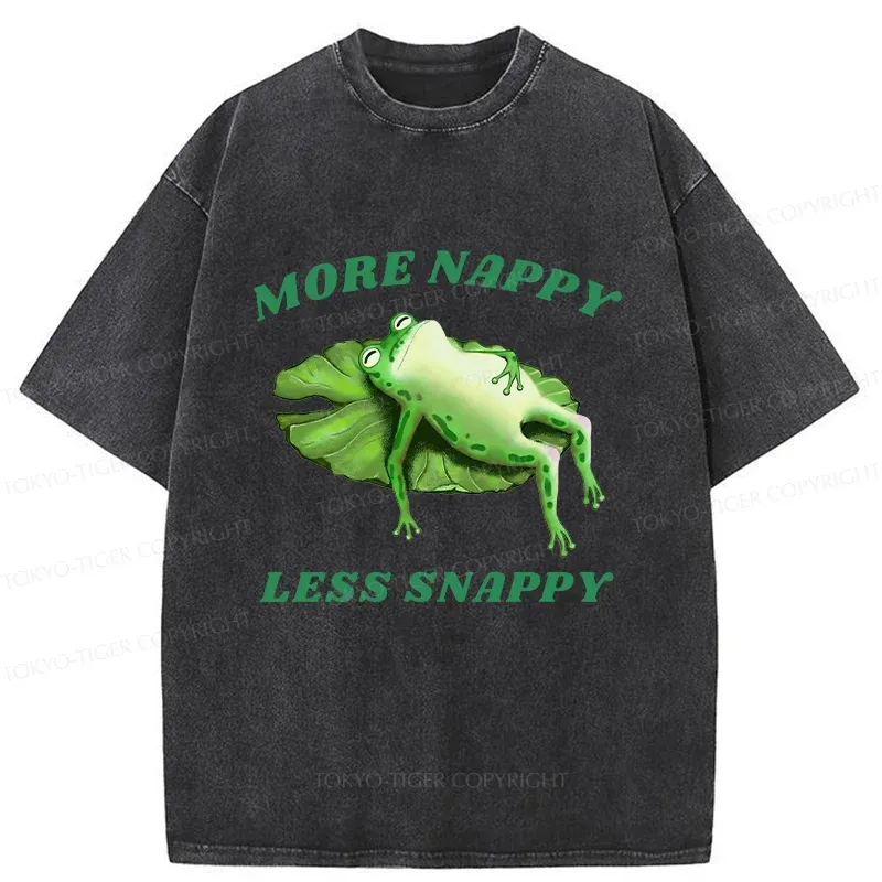 Tokyo-Tiger Sleeping Frog Washed T-Shirt