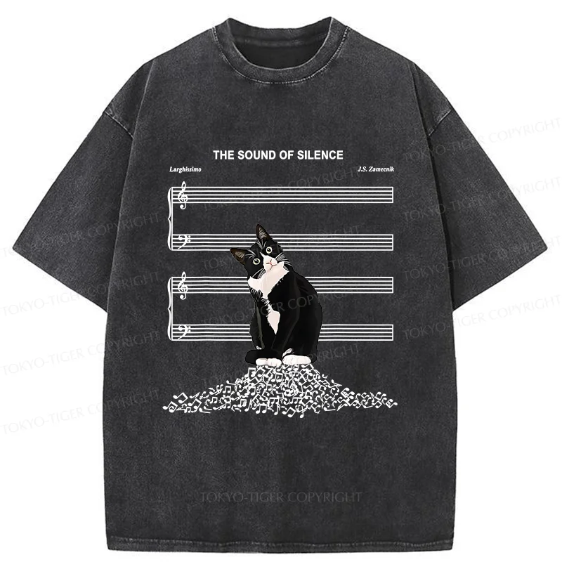 Tokyo-Tiger The Sound Of Silence Washed T-Shirt