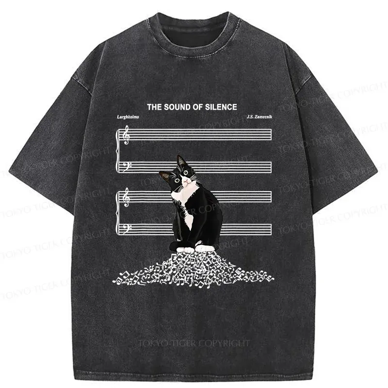 Tokyo-Tiger The Sound Of Silence Washed T-Shirt