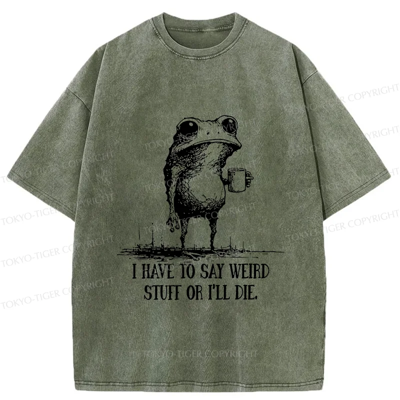 Tokyo-Tiger The Frog Is About To Die Washed T-Shirt