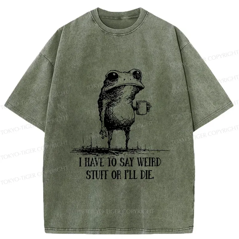Tokyo-Tiger The Frog Is About To Die Washed T-Shirt