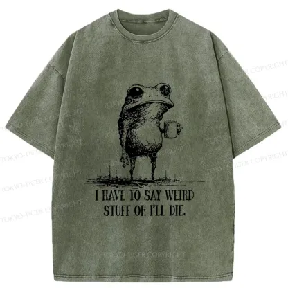 Tokyo-Tiger The Frog Is About To Die Washed T-Shirt