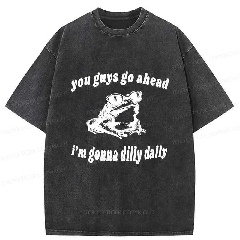 Tokyo-Tiger Dilly Dally Frog Washed T-Shirt