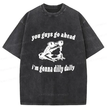 Tokyo-Tiger Dilly Dally Frog Washed T-Shirt