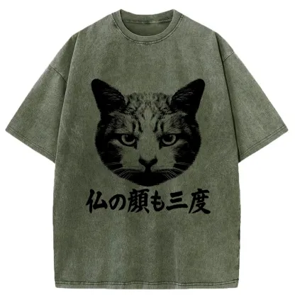 Tokyo-Tiger Cat Hits After Three Messes Washed T-Shirt