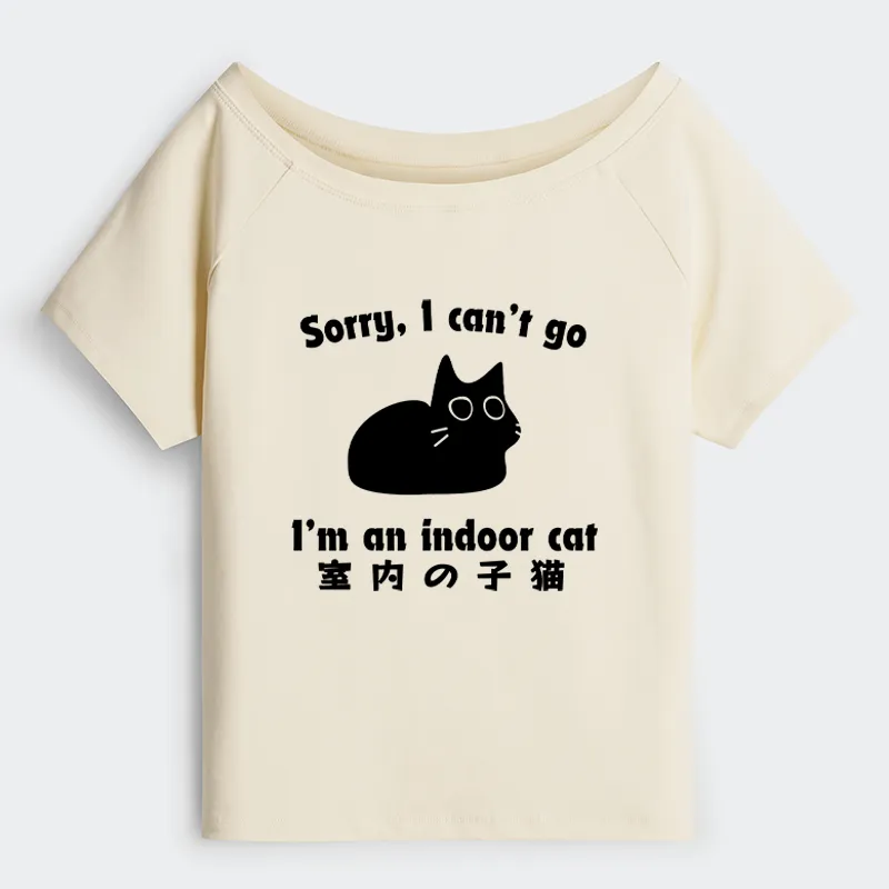 Tokyo-Tiger Indoor Kitten Off Shoulder T-Shirt