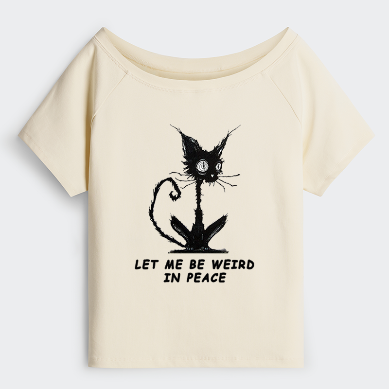 Tokyo-Tiger Cat Gradually Became Strange Off Shoulder T-Shirt