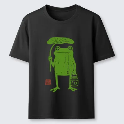 Tokyo-Tiger Frogs Taking Shelter From The Rain Classic T-Shirt