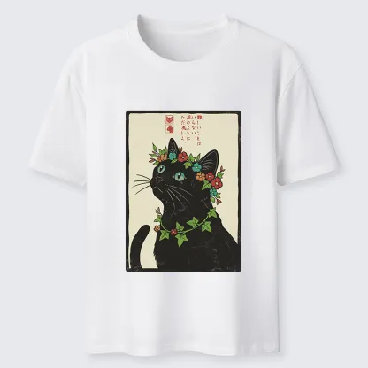 Tokyo-Tiger The Flower-Crowned Cat Classic T-Shirt