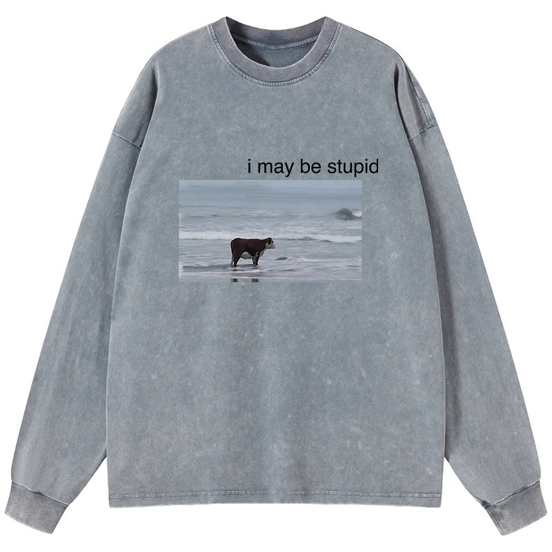 Tokyo-Tiger Foolish Cow Washed Long Sleeve T-Shirt