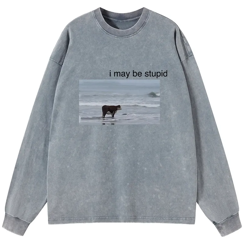 Tokyo-Tiger Foolish Cow Washed Long Sleeve T-Shirt