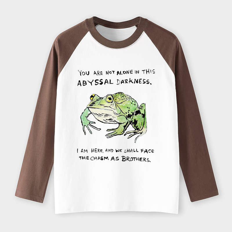Tokyo-Tiger Support Your Frog Friends Raglan Long Sleeve T-shirt
