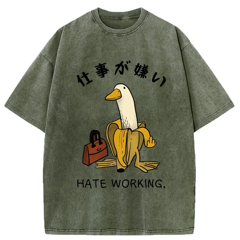 Tokyo-Tiger I Hate My Job Washed T-Shirt