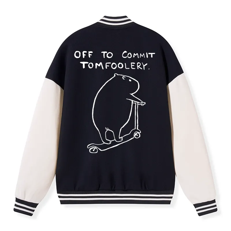 Tokyo-Tiger Ramen Lover Otter Embroidery Varsity Jacket Sale
