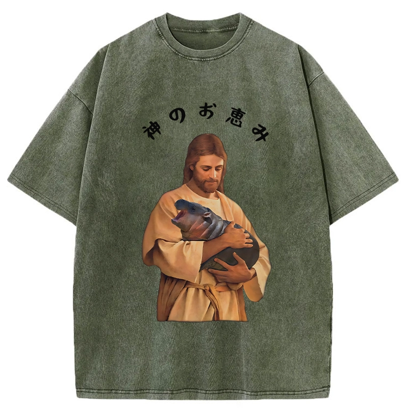Tokyo-Tiger God's Grace Washed T-Shirt