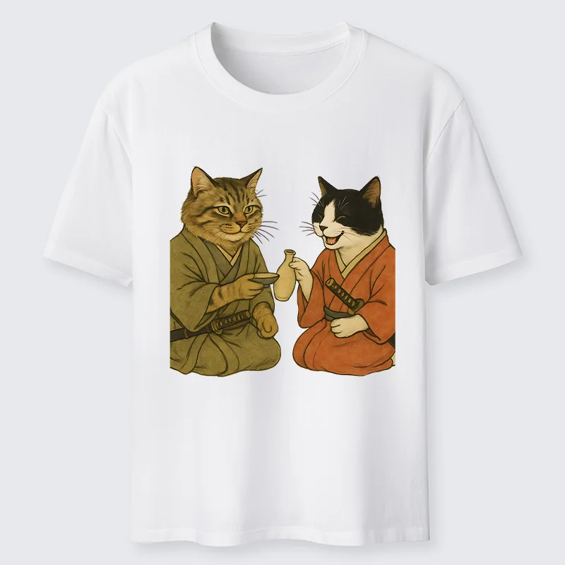 Tokyo-Tiger Cat Tasting Sake Classic T-Shirt