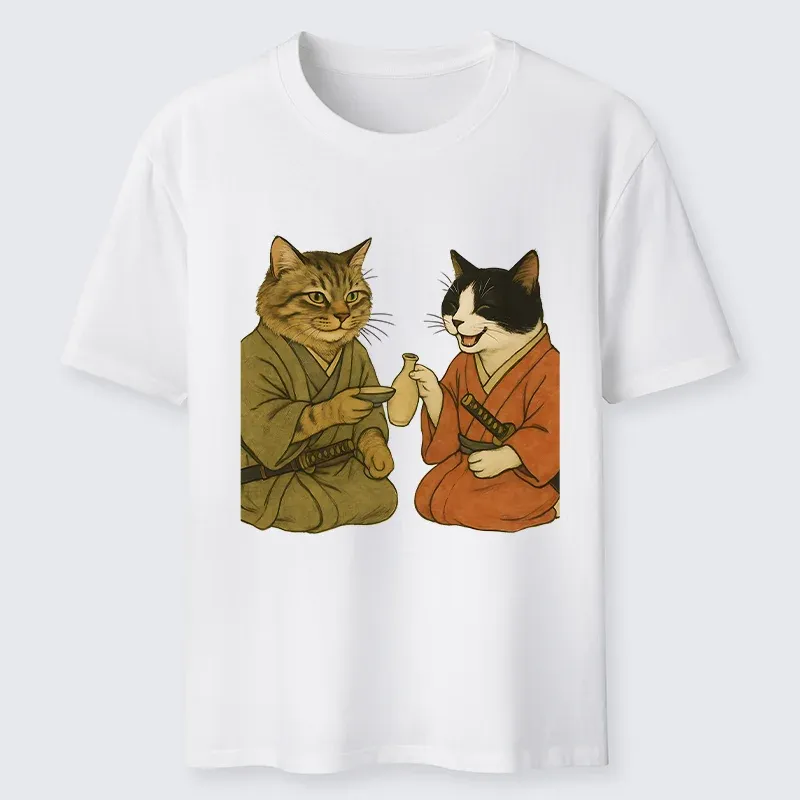 Tokyo-Tiger Cat Tasting Sake Classic T-Shirt