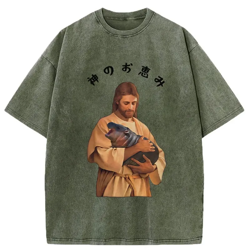 Tokyo-Tiger God's Grace Washed T-Shirt
