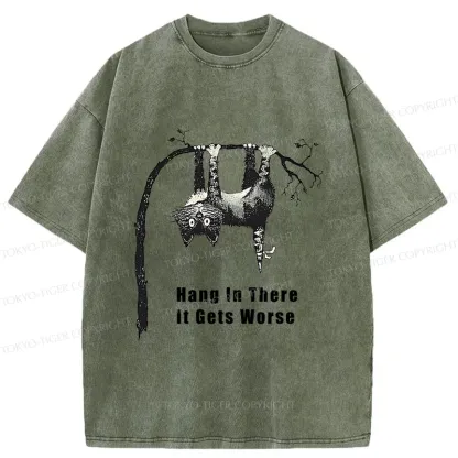 Tokyo-Tiger Cats In Dangerous Environments Washed T-Shirt
