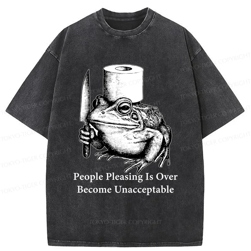 Tokyo-Tiger Refuse To Please Others Washed T-Shirt