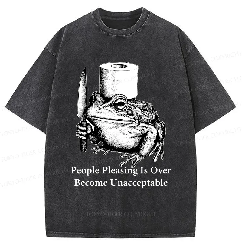Tokyo-Tiger Refuse To Please Others Washed T-Shirt