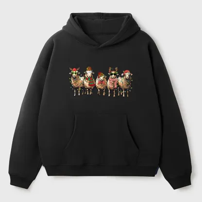 Tokyo-Tiger Christmas Sheep Aldult Fleece Hoodie