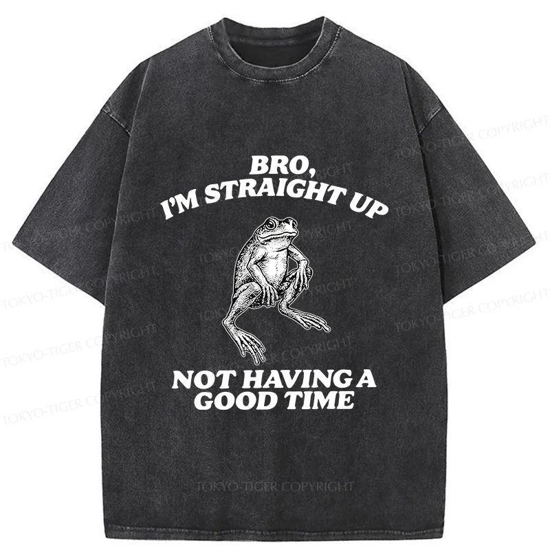 Tokyo-Tiger Straightforward Frog Washed T-Shirt