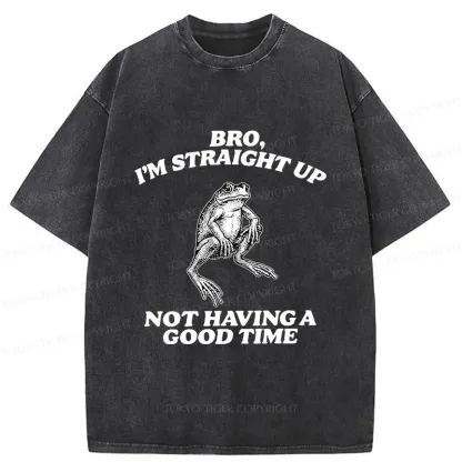 Tokyo-Tiger Straightforward Frog Washed T-Shirt