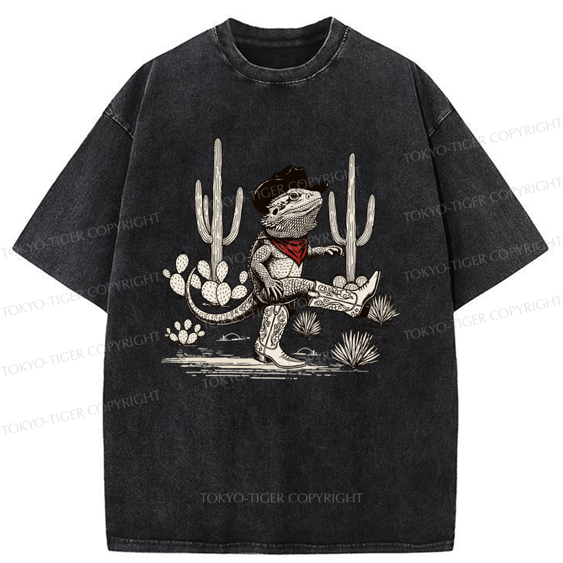 Tokyo-Tiger Cowboy Of The Desert Washed T-Shirt