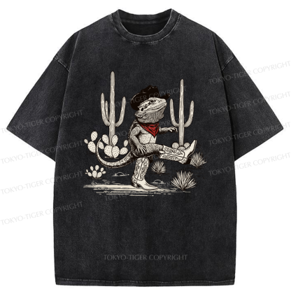 Tokyo-Tiger Cowboy Of The Desert Washed T-Shirt