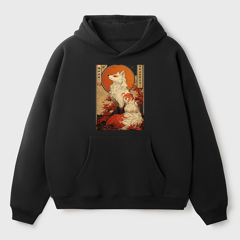 Tokyo-Tiger The Fox of Fates: A Tale of Nine Tails Aldult Fleece Hoodie