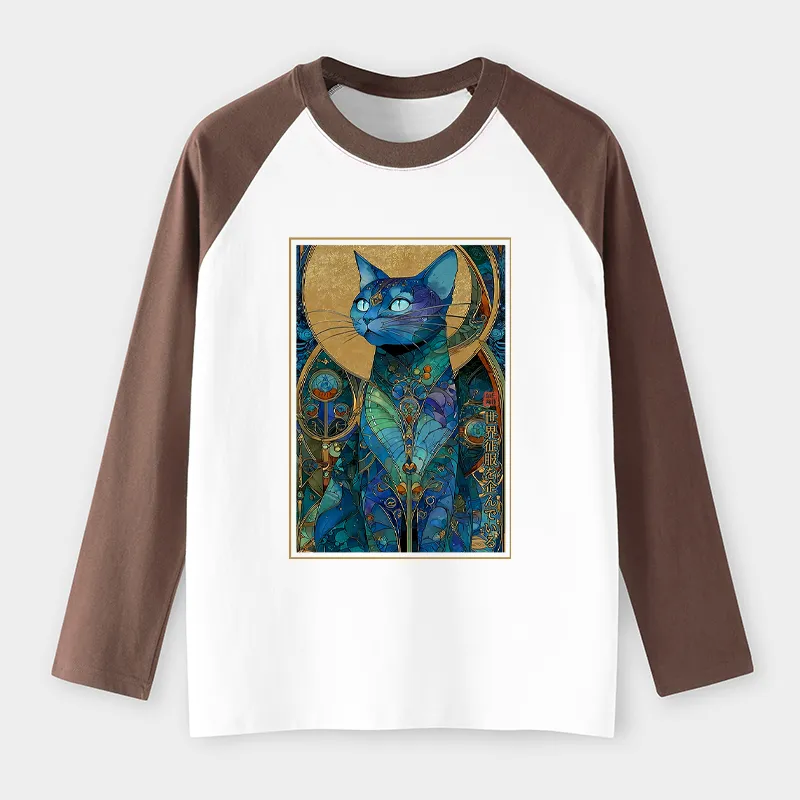 Tokyo-Tiger The Cat’s Plan To Rule Them All Raglan Long Sleeve T-shirt
