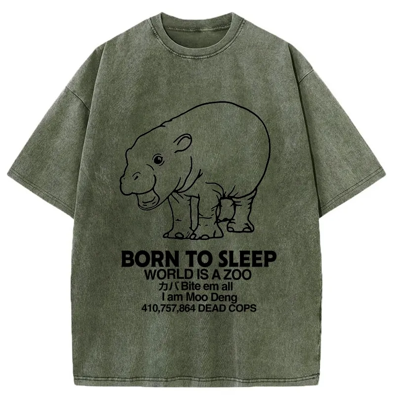 Tokyo-Tiger Born To Sleep Washed T-Shirt