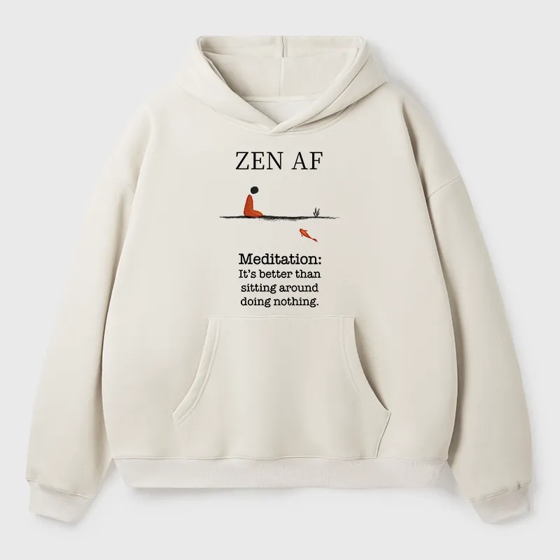 Tokyo-Tiger Zen Vibes Only: The Power of Meditation Aldult Fleece Hoodie